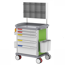 Chinese Manufacturer Hospital medical Equipment ABS Emergency anaesthesia trolley